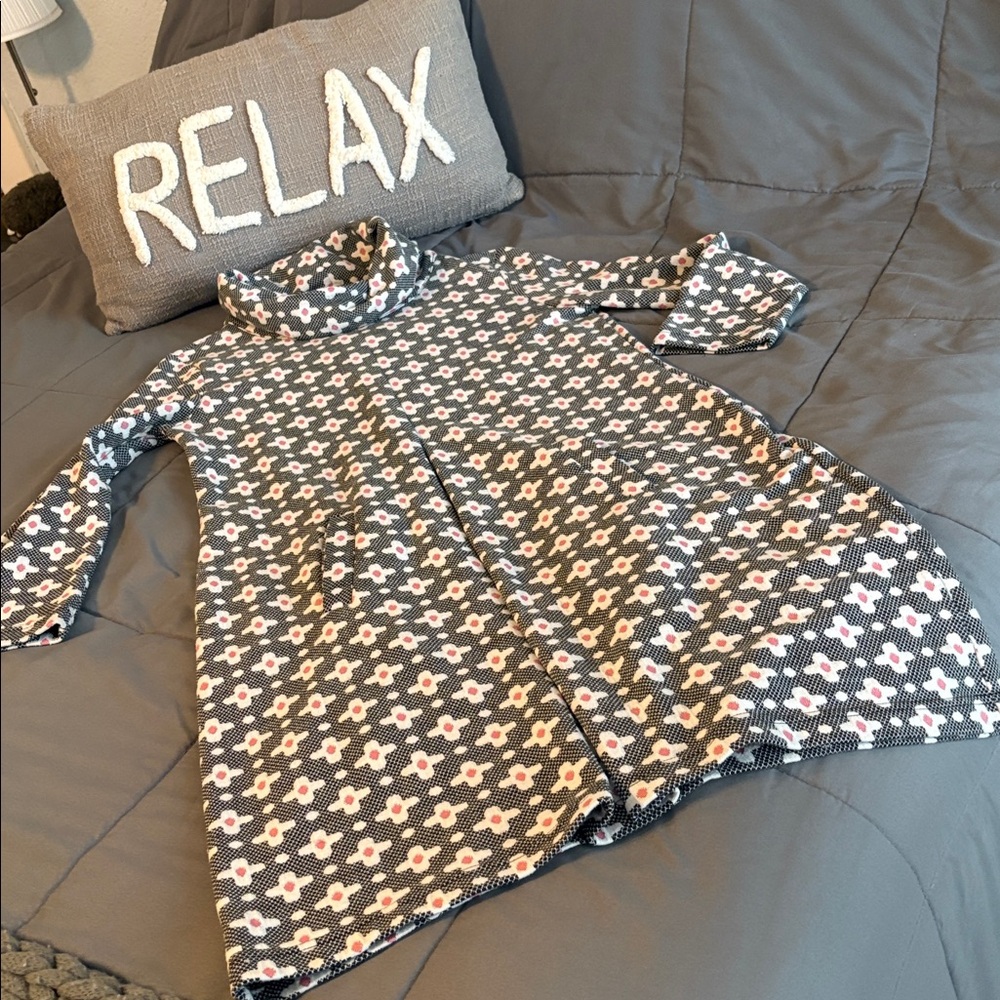 Flower Power Dress Tyler Boe S NEW Spring Black Pink White Crew Jackie O 60's